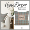 CUSHION PANEL - Najlepszy Dziadek na Świecie/ check retro- HOME DECOR PREMIUM 