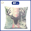 PILLOW 45x45 - DEER (ADVENTURE) / boards - Cotton woven fabric - sewing set