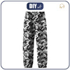 CHILDREN'S SOFTSHELL TROUSERS (YETI) - CAMOUFLAGE GREY