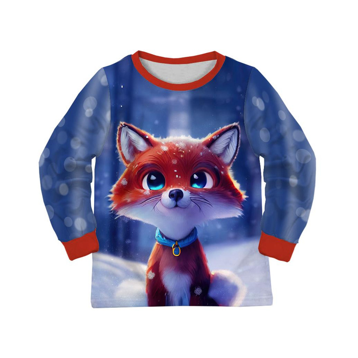 KINDERPYJAMAS "MIKI" (134/140) - ANIMIERTER FUCHS - Nähset 