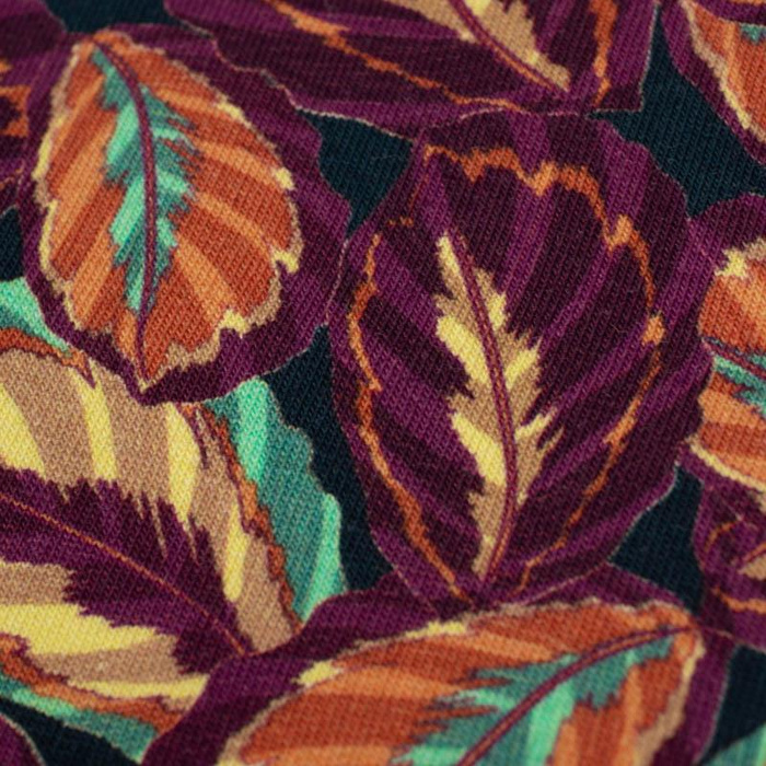 PURPUROWE LIŚCIE (VINTAGE) - tkanina wodoodporna