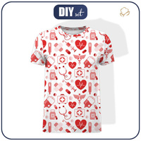 T-SHIRT MĘSKI - RATOWNICTWO (HOBBY I ZAWODY) - czerwony - single jersey