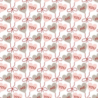 HEARTS (BALLOONS) / white (VALENTINE'S HEARTS) - single jersey with elastane