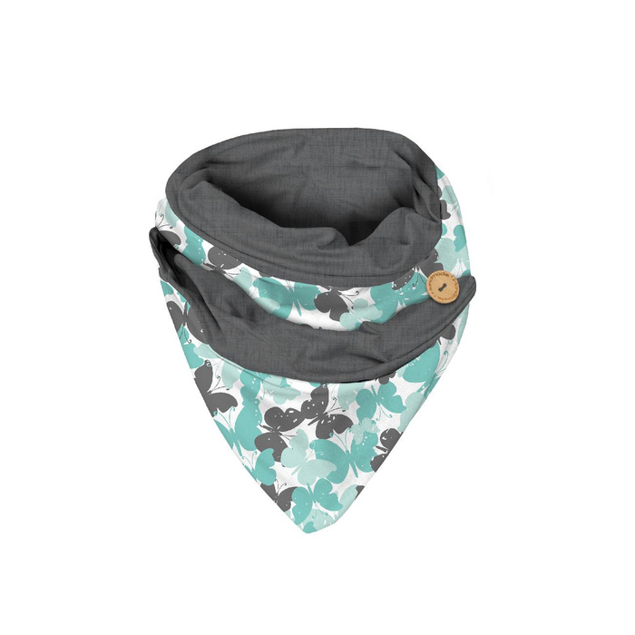 ŠÁTEK PLETENEC - MOTÝLI AQUA