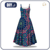 DRESS "ISABELLE" - COLORFUL MANDALA pat. 4 - sewing set S