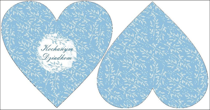 DECORATIVE PILLOW HEART - Für liebe Großeltern / FROSTED TWIGS