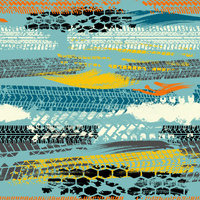 TIRE MARKS PAT. 1 - Hydrophobic brushed knit