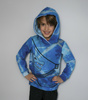 BLUE NINJA HODDIE - looped knit fabric (122/128)