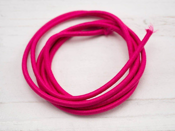 Gummikordel rund Ø 3mm - fuchsie