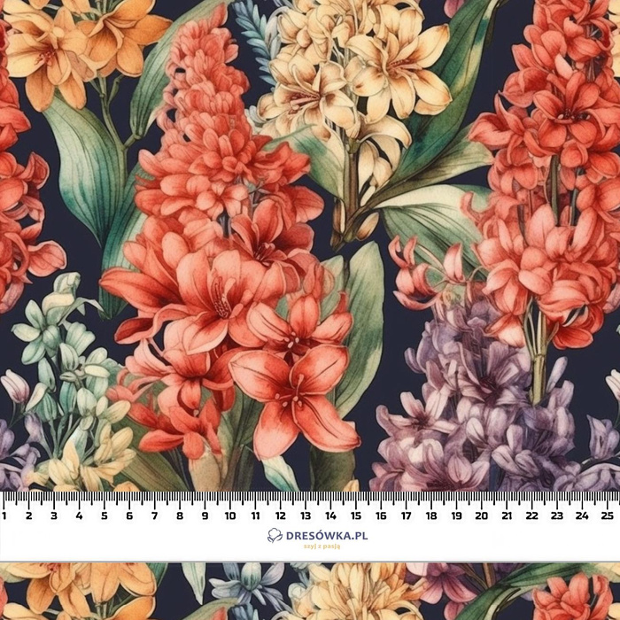 FLOWERS WZ.21 - Woven Fabric for tablecloths
