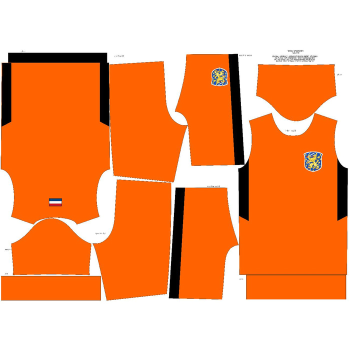 Children's sport outfit "PELE" - NETHERLANDS - sewing set 