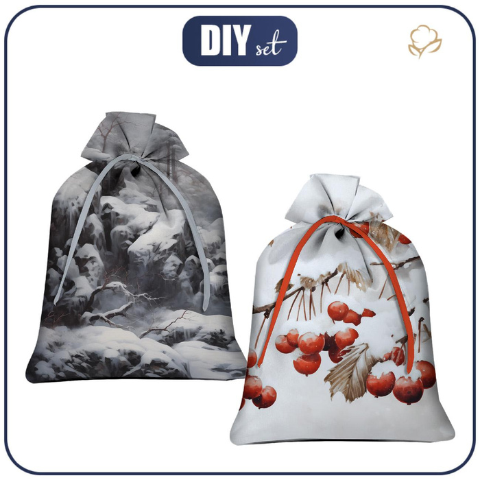 Gift pouches - WINTER 1 sewing set - BIG