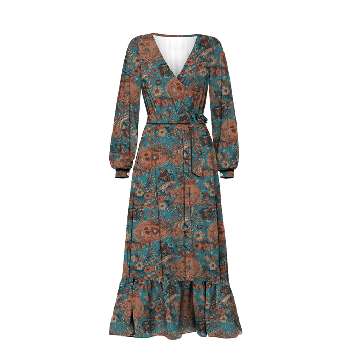 PAISLEY / Mocha Mousse  - Woven Fabric for tablecloths