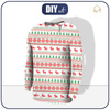 MEN’S SWEATSHIRT - REINDEERS PAT. 2 / red-green - Elastic brushed knit fabric L