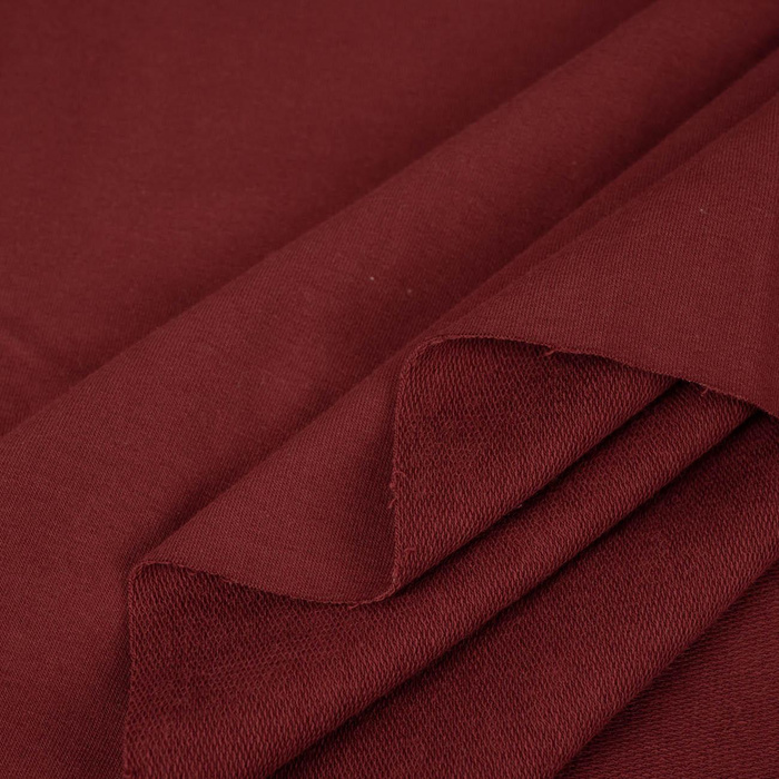 D-31 BORDOWY - dzianina pętelkowa z elastanem