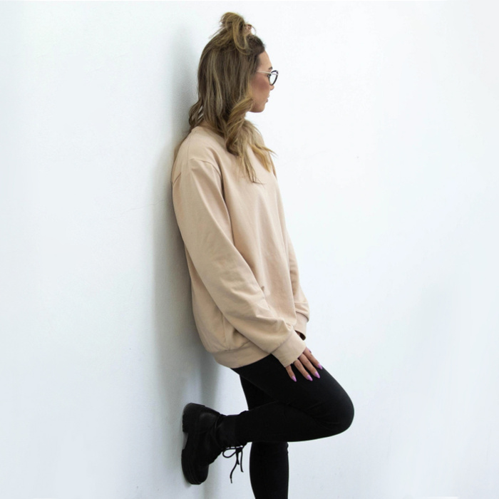 BASIC HERREN SWEATSHIRT (OREGON) - BITCOIN - Nähset XL