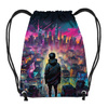 NEON GALAXY WZ.6 - Paneel (60cm x 50cm) leichte Maschenware angeraut