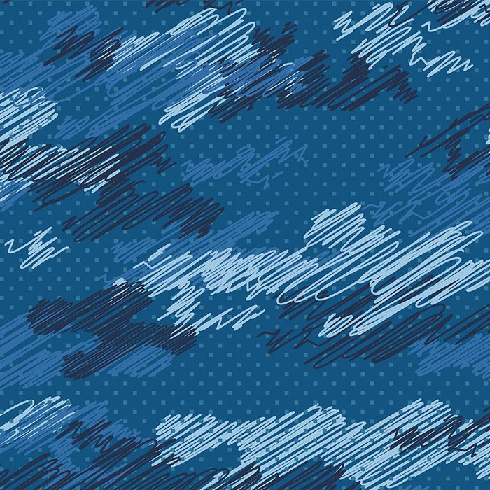 MORO - bazgroły / classic blue - softshell