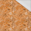 SUNDIAL ORANGE / FLOWERS - Wasserabweisende Webware