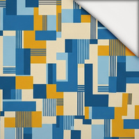 RETRO GEOMETRIC WZ. 3 - lehký, česaný úplet