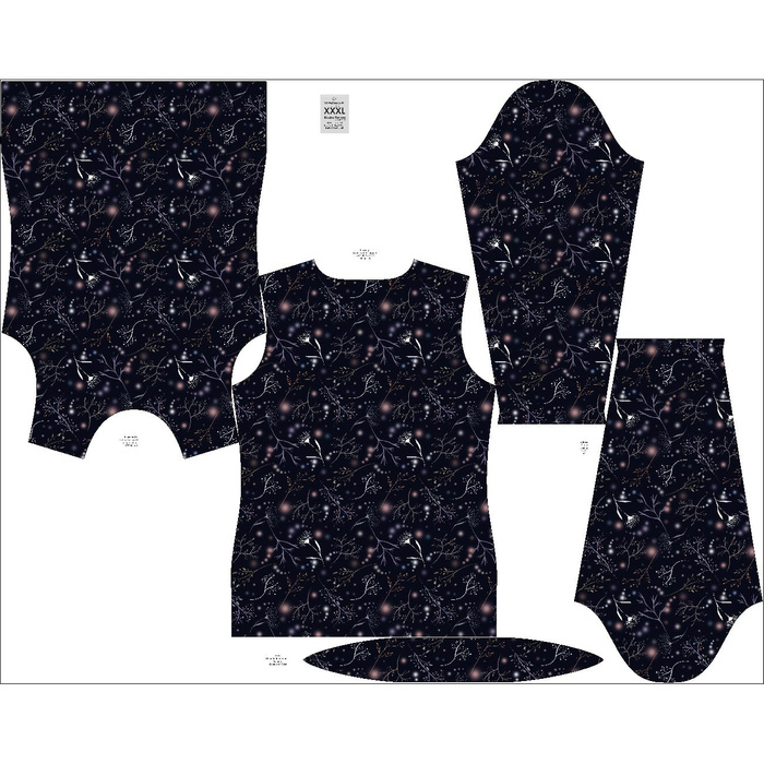 WOMEN'S THERMO BLOUSE (PATTY) - WINTER TWIGS pat. 2 (WINTER IN PARK) - sewing set XXL