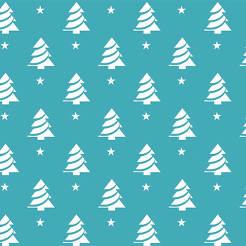 WEIHNACHTSBÄUME MIT STERNEN / dunkeltürkis