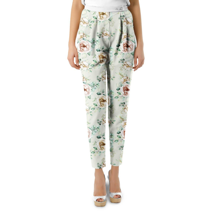 PEONIES pat. 2 - Waterproof woven fabric