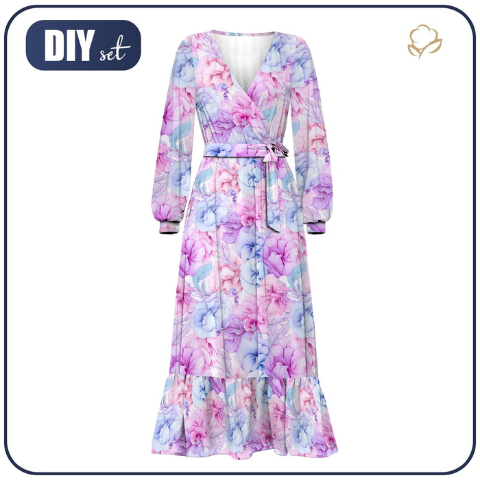 WICKELKLEID MIT RÜSCHEN "ABELLA" (XL)- ALCOHOL PASTEL WZ.2 - Nähset