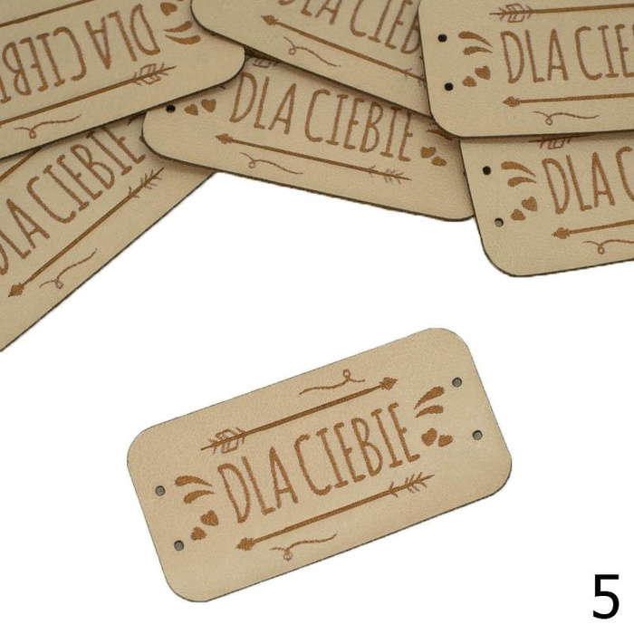 Label „DLA CIEBIE'' 2,5x5 cm - Farben nach Wahl / Farben nach Wahl