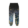 KID'S JOGGERS (ROBIN) - BUTTERFLIES / gold - sewing set (110/116)