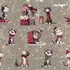 CHRISTMAS PETS WZ. 4 - Hydrofobowa dzianina drapana 
