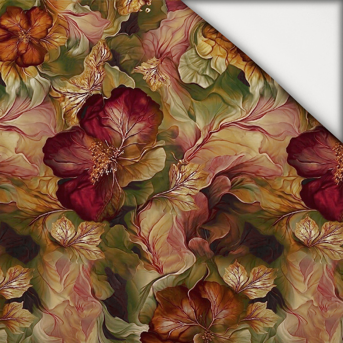 AUTUMN FLOWERS WZ. 23 - leichte Maschenware angeraut