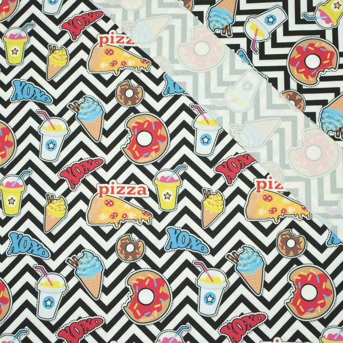 130cm FAST FOOD - quick-drying woven fabric