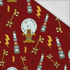 MAGIC MIX PAT. 4 (MAGIC SCHOOL) / maroon - Waterproof woven fabric