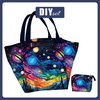 Torba XL z saszetką 2 w 1 - NEON GALAXY WZ.11 - zestaw do uszycia