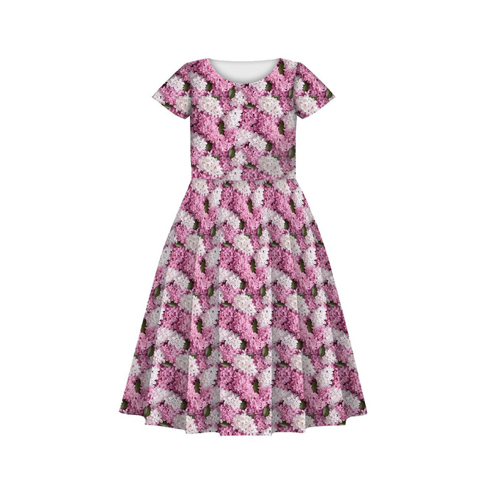KINDER KLEID "MIA" (134/140) - FLIEDER - Nähset