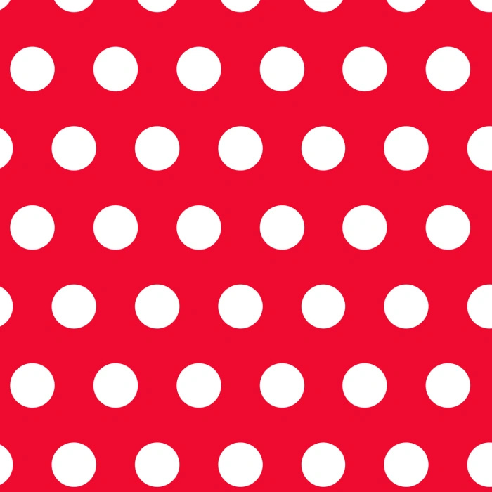 RED POLKA DOTS - Minky-Plüsch