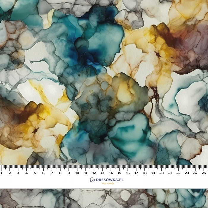 ALCOHOL INK PAT. 1 - looped knit fabric