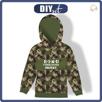 KINDER HOODIE - KIND / CAMOUFLAGE - Sommersweat (98/104) DE