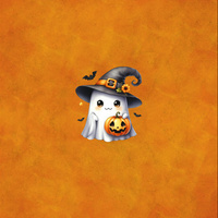 GHOST CUTE HALLOWEEN WZ. 3 - Paneel (60cm x 50cm) Panama 220g