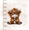 BABY BULL - Paneel (75cm x 80cm)  Baumwoll Webware