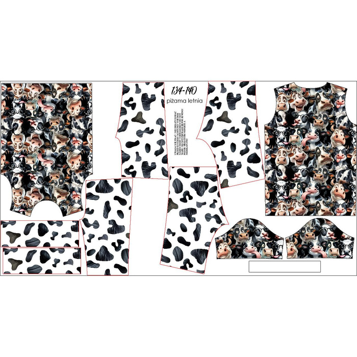 CHILDREN'S PAJAMAS "ADA" - SWEETS pat.14 - sewing set (86/92)