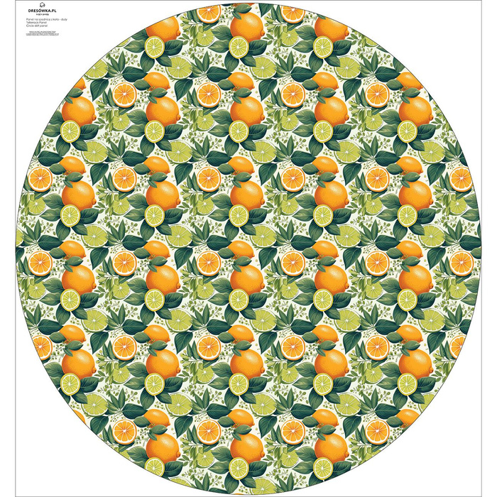 Big circle skirt panel - Viscose jersey - TUTTI FRUTTI PAT.11