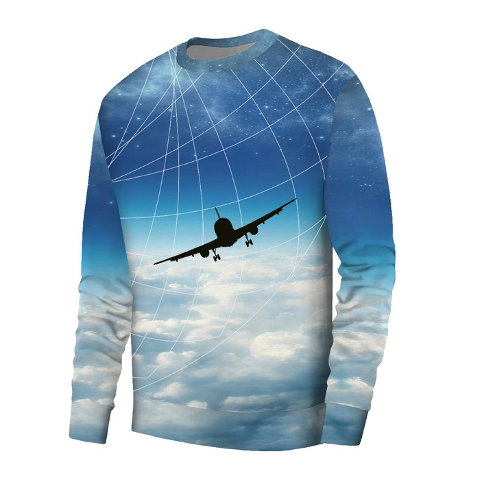 PÁNSKÁ MIKINA (OREGON) BASIC - LETECKÁ CESTA - teplákovina XL