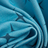 FIRST STAR ( dark blue ) / turquoise - Cotton woven fabric