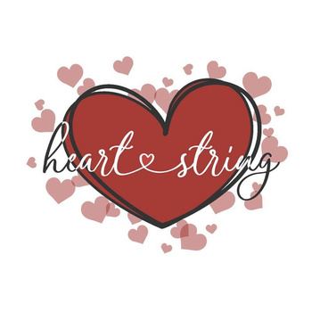 HEART STRING (HAPPY VALENTINE’S DAY) - panel (75cm x 80cm) SINGLE JERSEY