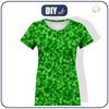 WOMEN’S T-SHIRT - PIXELS pat. 2 / green - single jersey M