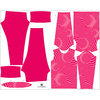 THERMO GIRL'S SET (NANCY) - FUTURISTIC PINK - sewing set 122