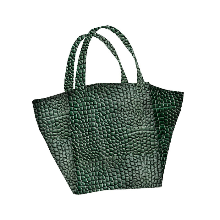 XL Tasche mit Utensilientasche 2 in 1 - LEATHER PATTERN MS.17 - Nähset