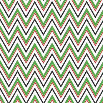 BIG ZIGZAG / green - single jersey with elastane